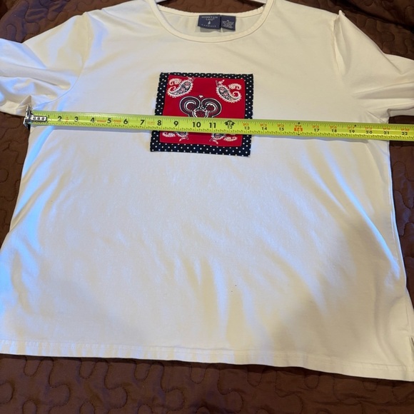 Mountain Lake Casuals paisley print combo top is xl skirt is a size 12 - Picture 6 of 14